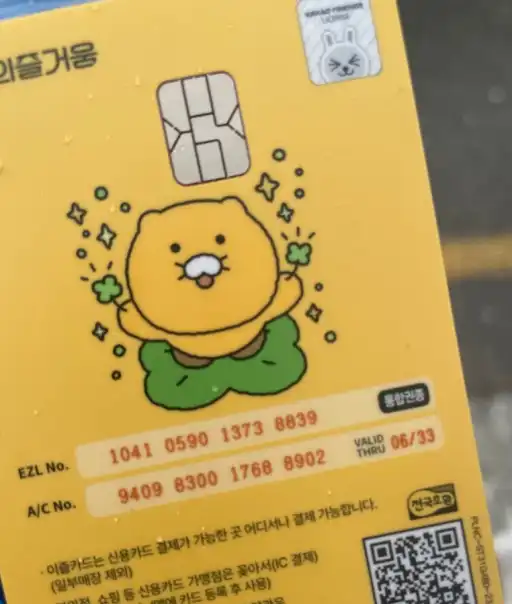 이즐(이동의 즐거움) 교통카드