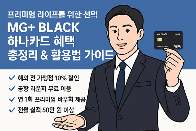 MG+ BLACK 하나카드 혜택 총정리